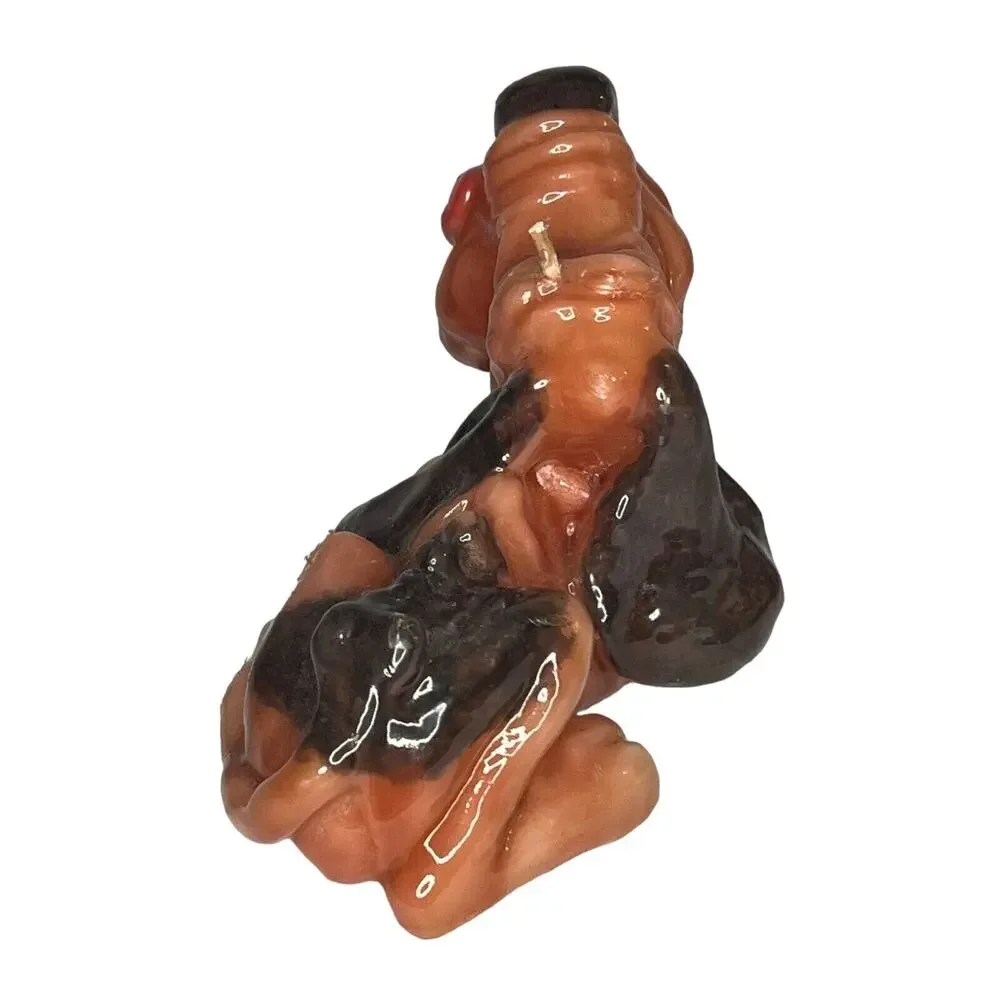 Vintage Tennessee Vols Carved Smokey Candle Sculpture Volunteers Mascot Dog